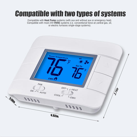 Mroinge thermostat powered by 24VAC or batteries without C-wire