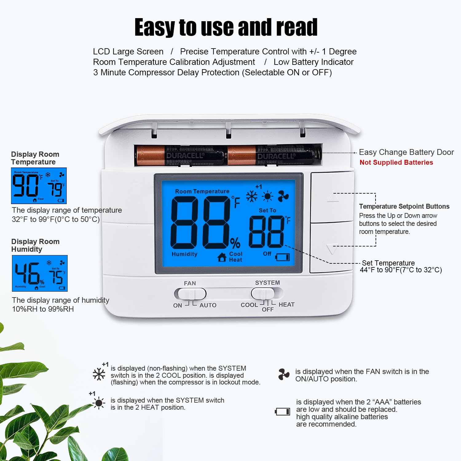 Mroinge thermostat power options offer flexible installation without a C-wire.