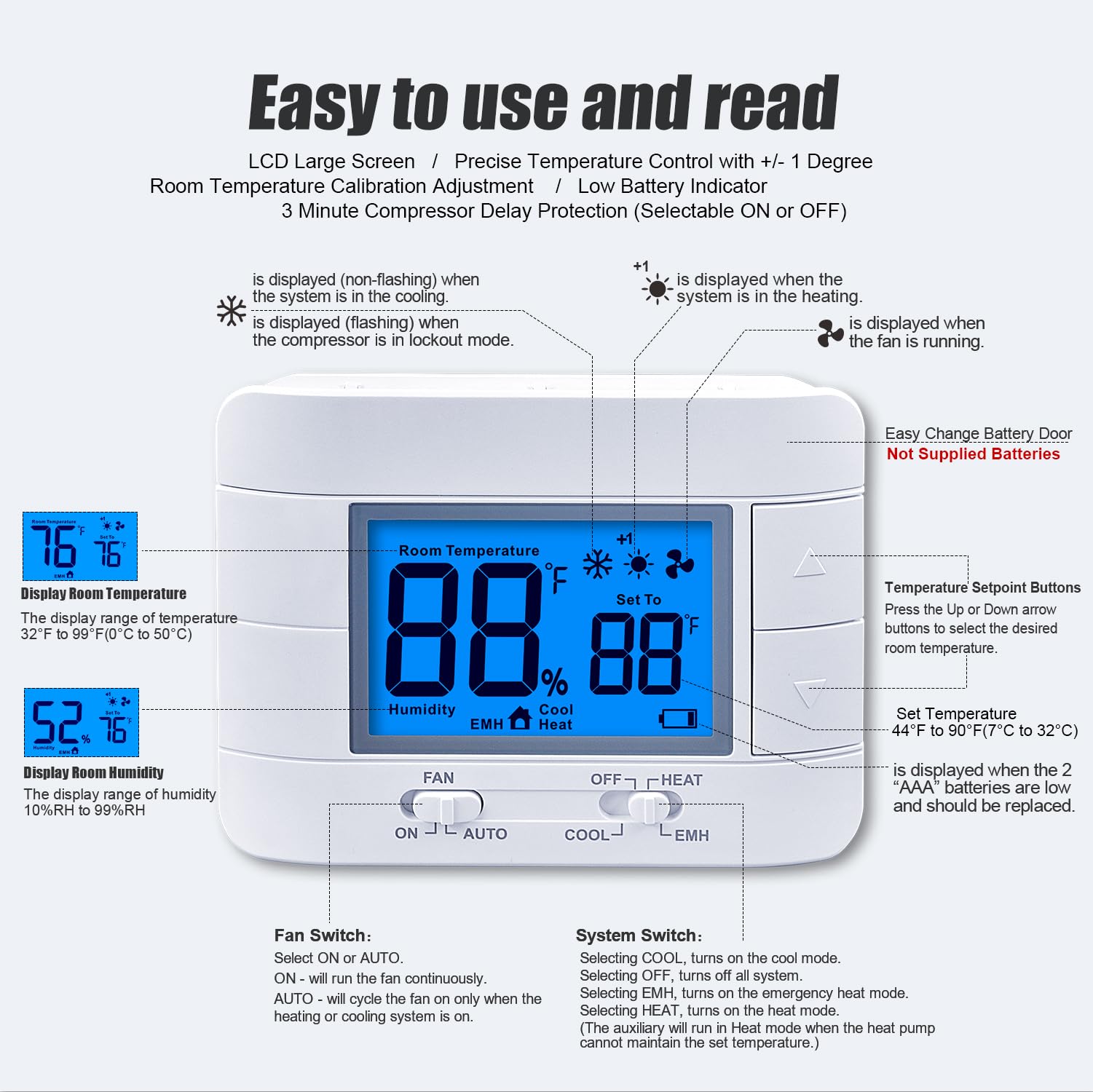 Mroinge thermostat temperature calibration for accurate indoor climate control