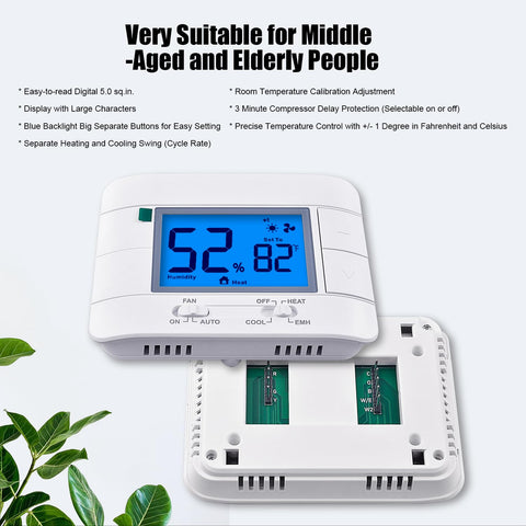Mroinge thermostat with a two-year warranty for long-term support