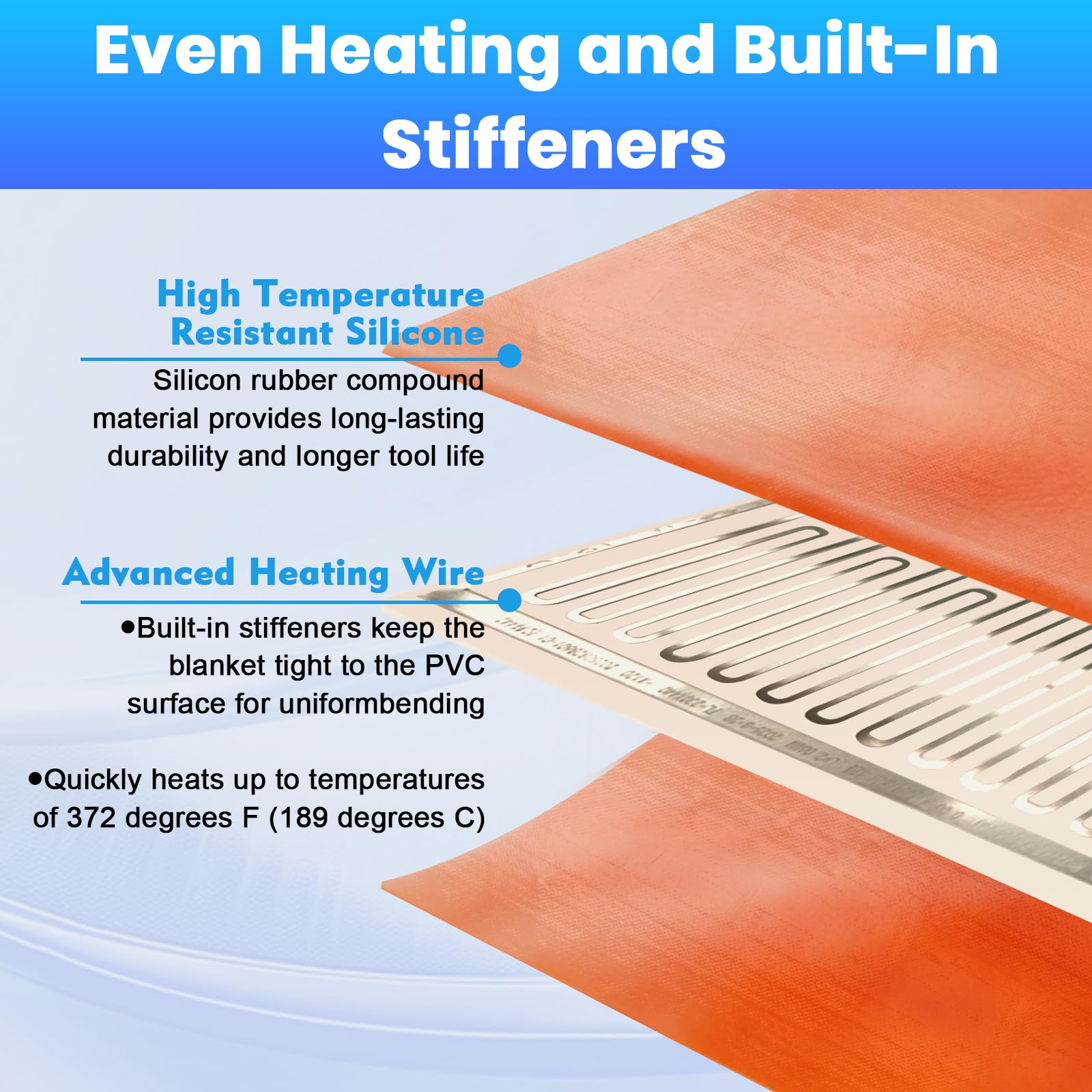Mrolik PVC heat blanket close-up shows built-in sensor