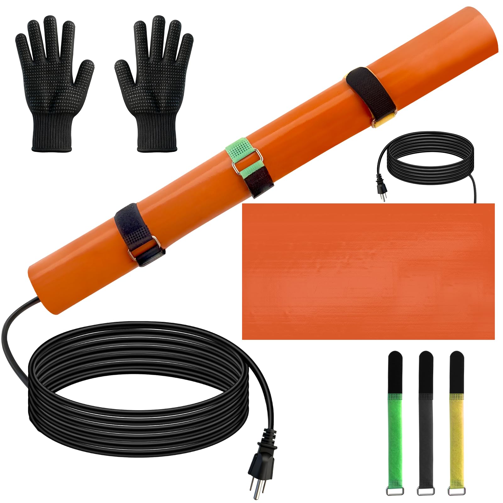 Mrolik PVC heat blanket wrapped around pipe for smooth bending