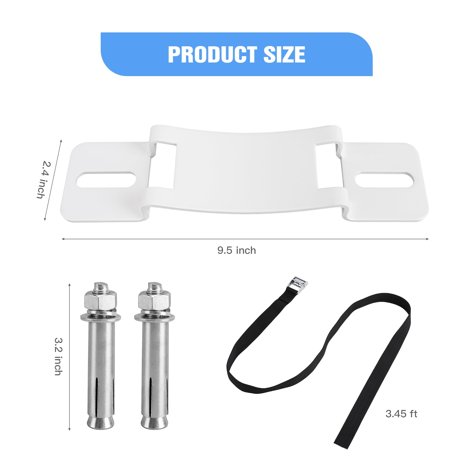 MROUDELUO steel nylon safety belt prevents movement