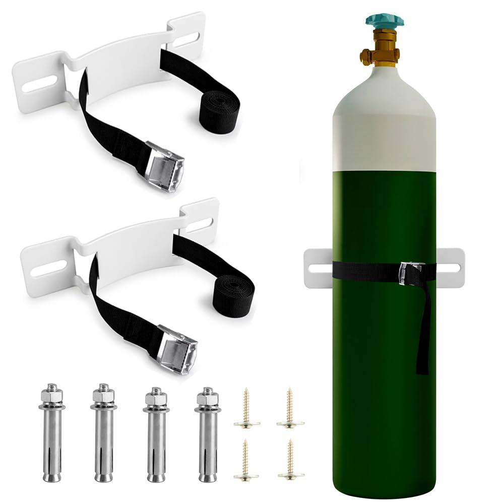 MROUDELUO wall-mounted cylinder bracket secures gas tanks safely