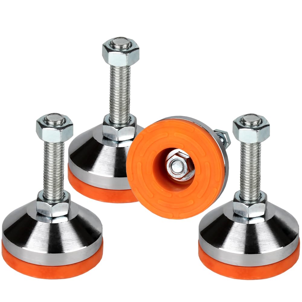 MROUDELUO leveling feet base 60mm with anti-skid pads for stable support