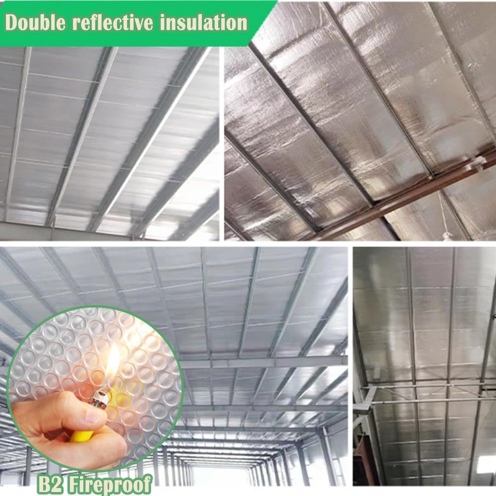 MRPAPA radiant barrier roll helps keep interiors cooler by blocking radiant energy.