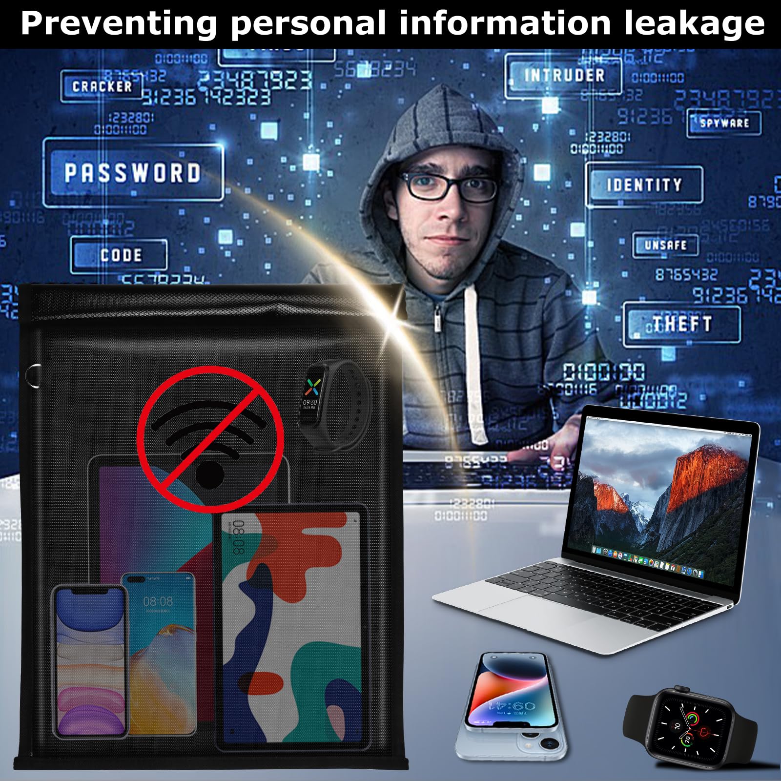 MRRCYUR Go-dark bag supports privacy on business trips.