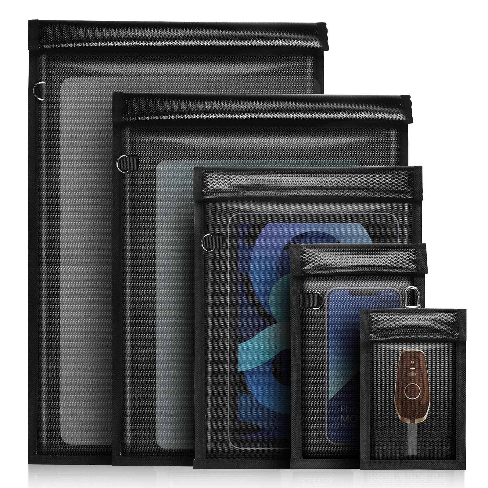 MRRCYUR Faraday bag XL laptop size blocks signals for secure travel.