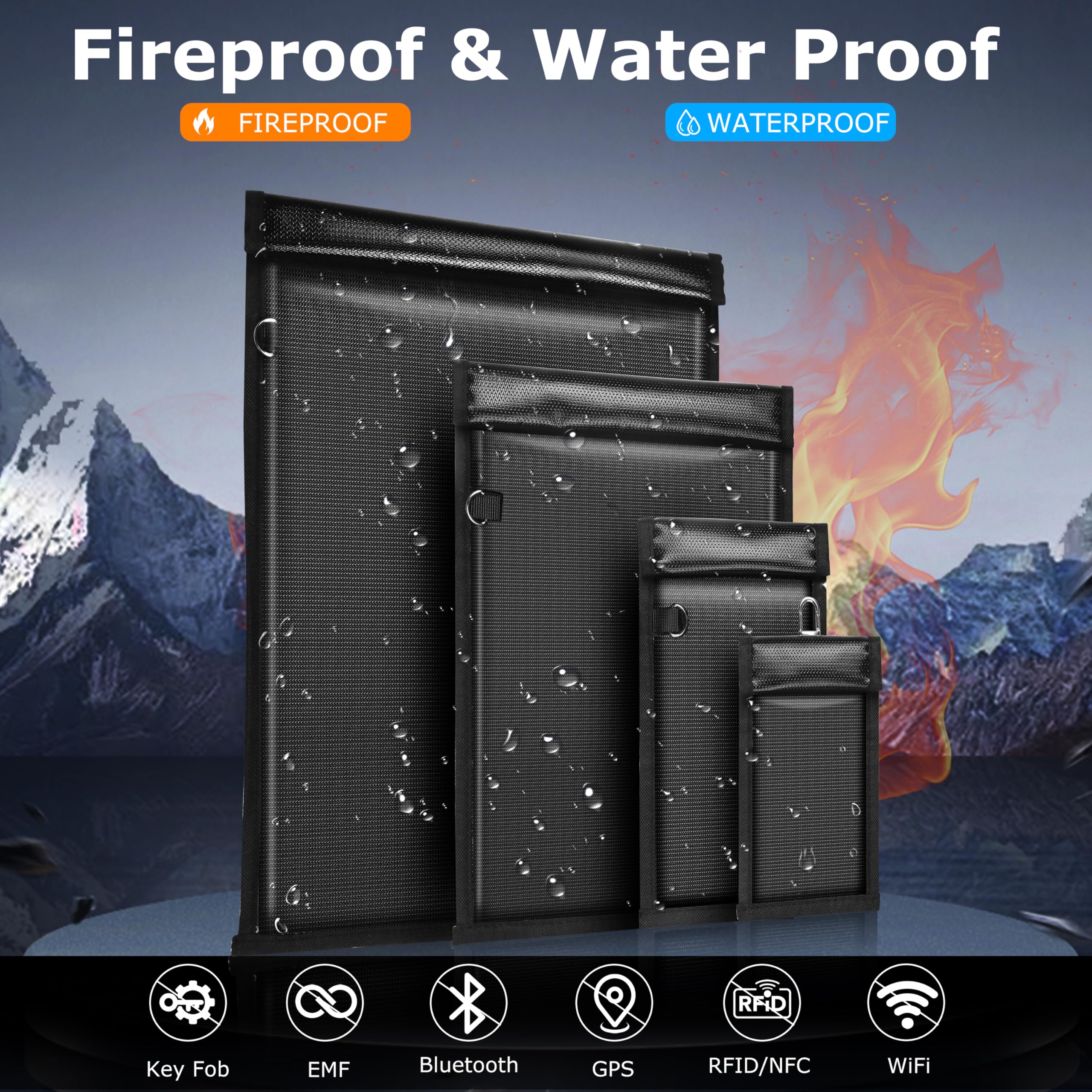 MRRCYUR medium Faraday bag protects smartphones from wireless tracking during daily commutes.