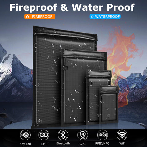 MRRCYUR medium Faraday bag protects smartphones from wireless tracking during daily commutes.