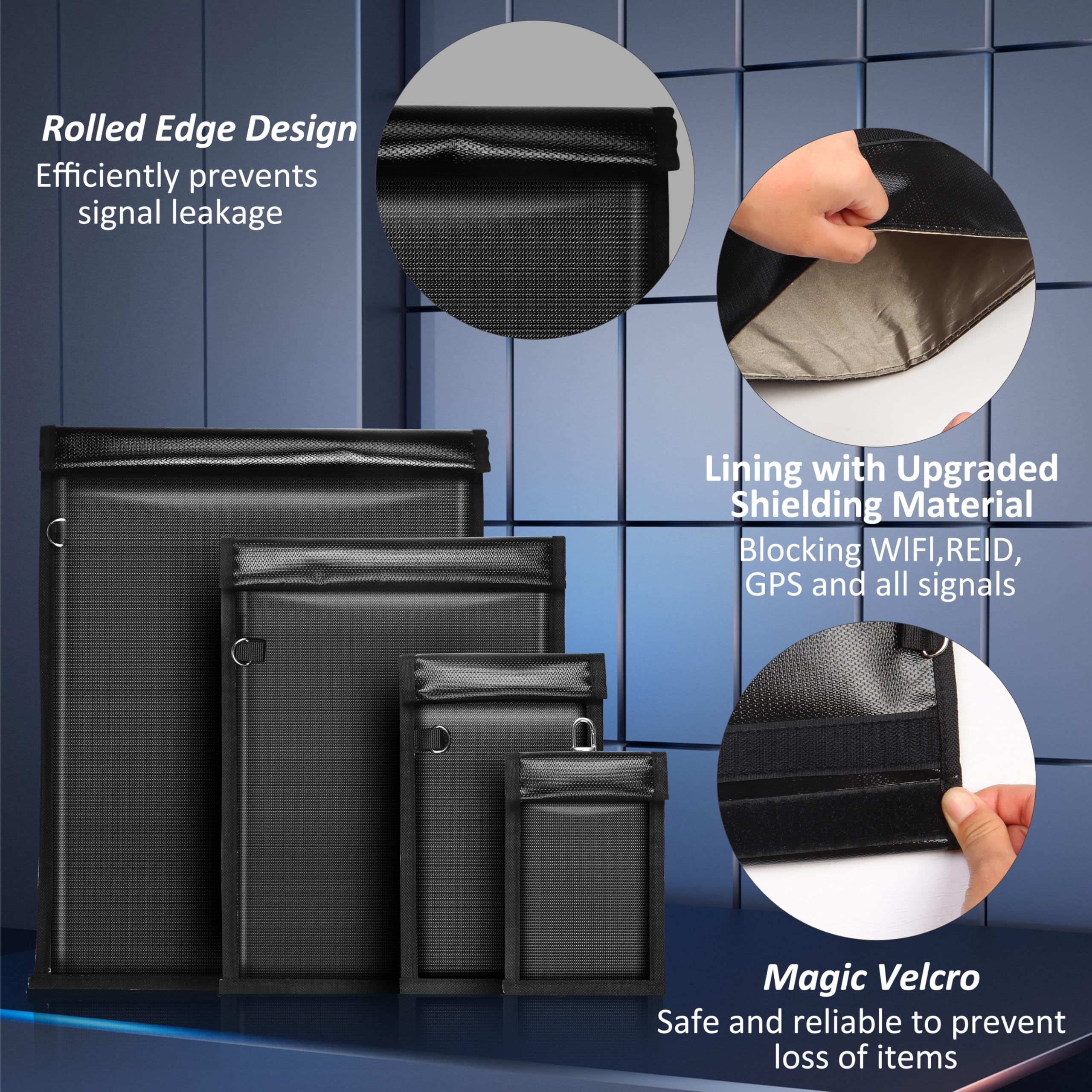 MRRCYUR RFID key fob protector blocks key signals and helps prevent remote entry.