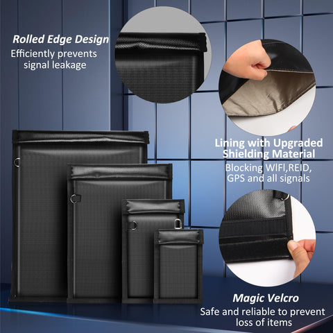MRRCYUR RFID key fob protector blocks key signals and helps prevent remote entry.