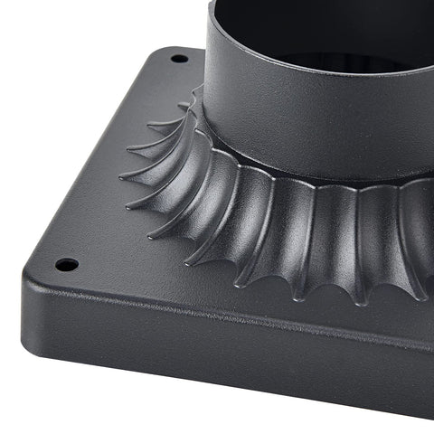 MrSconce pier mount base with top surface, compatible with most post lights on decks.