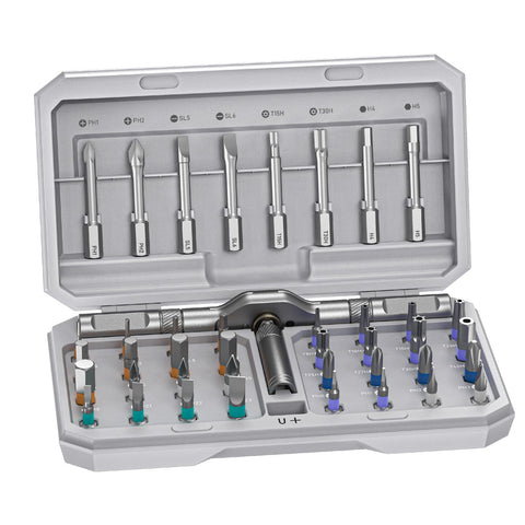 MrToNo 42in1 magnetic screwdriver set, complete electronics repair toolkit for DIY enthusiasts.