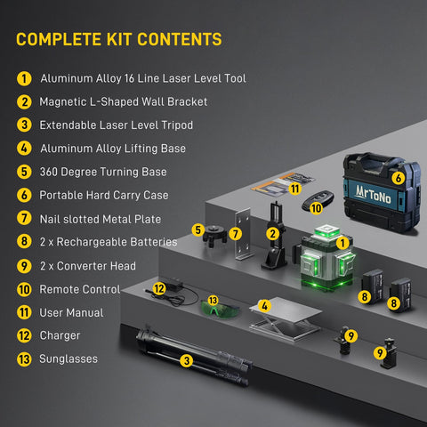 MrToNo carry case and batteries ensure on-site readiness.
