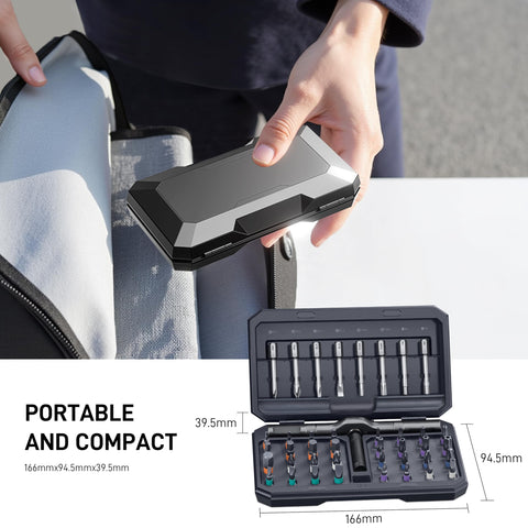 MrToNo portable case fits in a tool bag for on-the-go repairs.