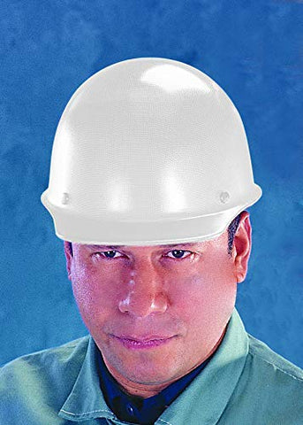 MSA Skullgard molded date code on brim for manufacturing traceability.