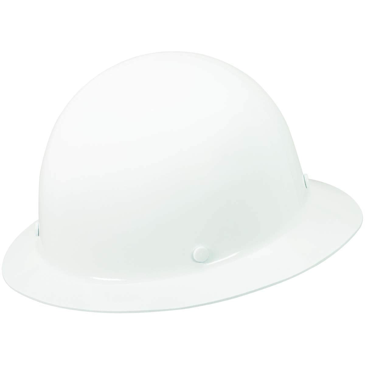 MSA Skullgard full-brim hard hat with Fas-Trac III suspension for high-heat environments.