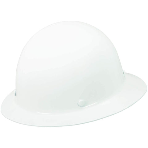 MSA Skullgard full-brim hard hat with Fas-Trac III suspension for high-heat environments.