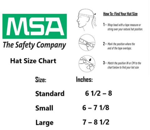 MSA Skullgard full-brim helmet back view with adjustable nape strap