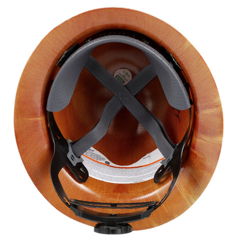 MSA Skullgard full-brim helmet customization options logos and stripes