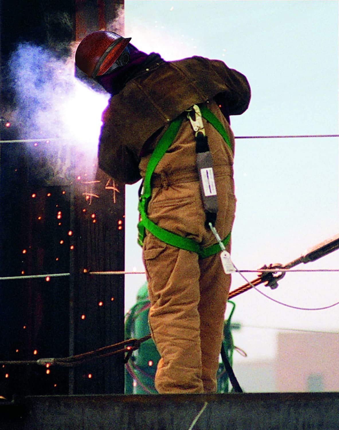 MSA Skullgard with reflective stripes improves site visibility