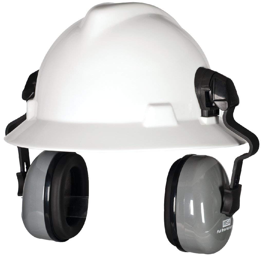MSA Sound Control Classic helmet attachment ensures versatile use with slotted hard hats.