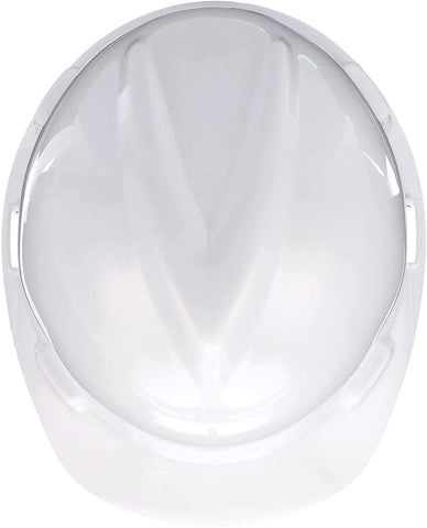 MSA V-Gard cap white version ready for job site use and branding.