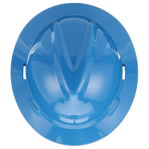 MSA V-Gard full-brim hat customization options include colors and stripes.