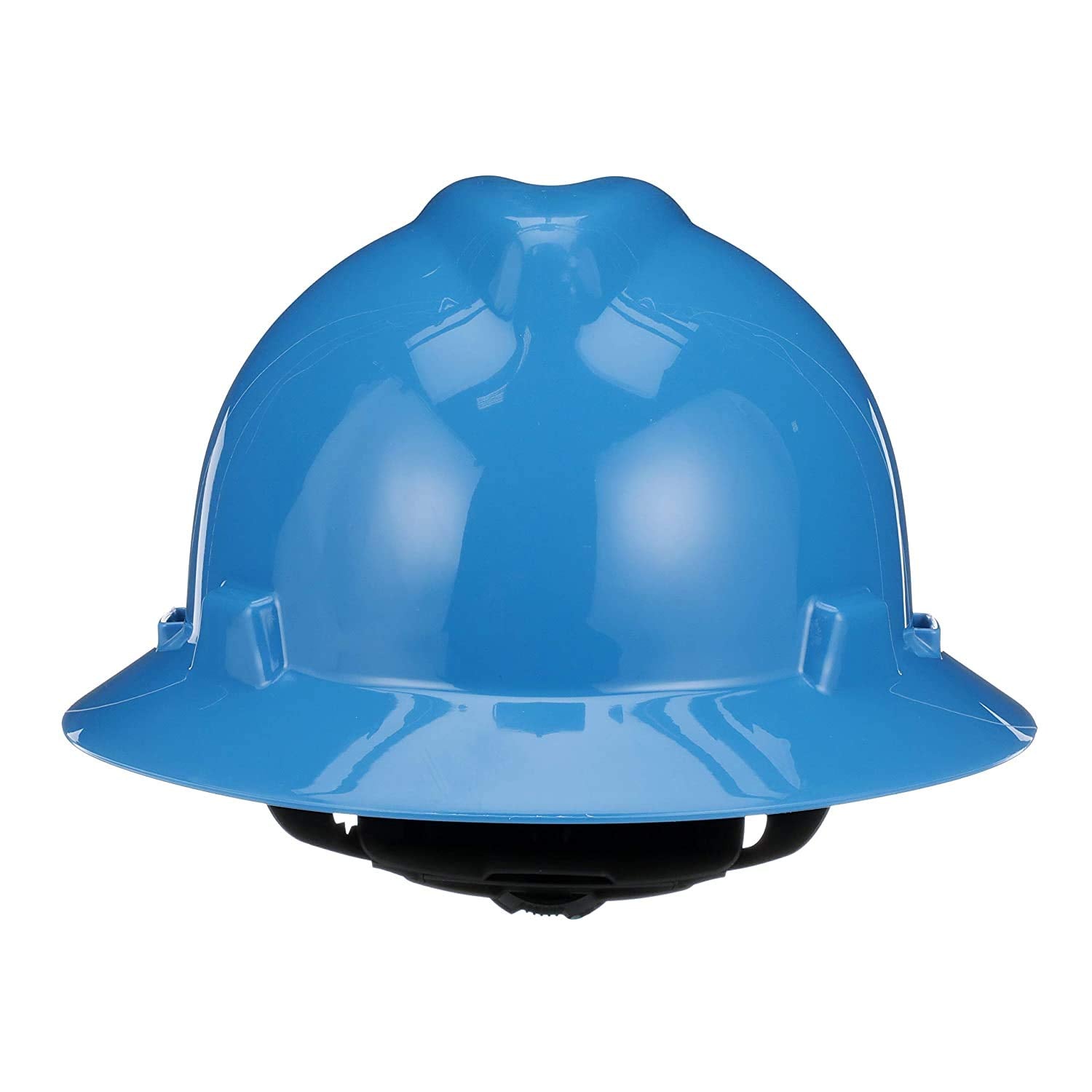 MSA V-Gard full-brim hat rear view highlights back support and comfort.