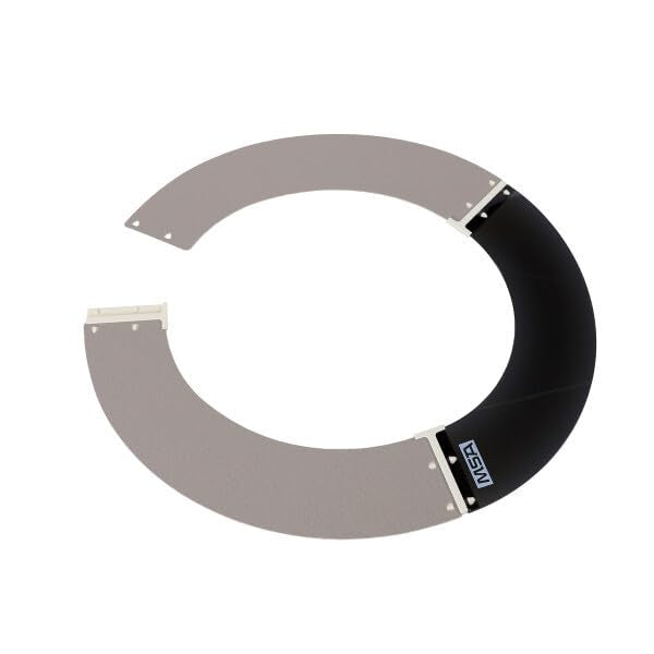 MSA V-Gard sun shield with easy clip fasteners for quick on/off