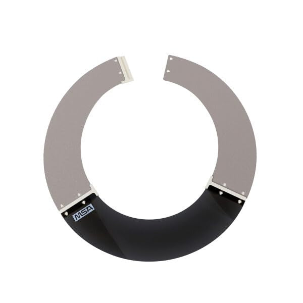 MSA V-Gard sun shield offering heat protection during hot work