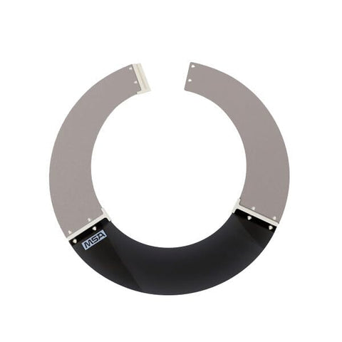 MSA V-Gard sun shield offering heat protection during hot work