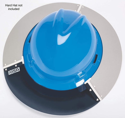 MSA V-Gard polyurethane brim extender reduces sun exposure and glare