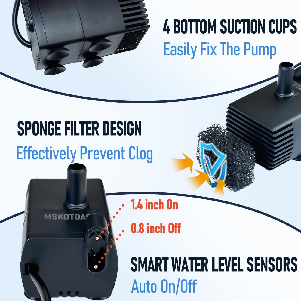 MSKOTOAS dual voltage power adapter supports 115/230V connections