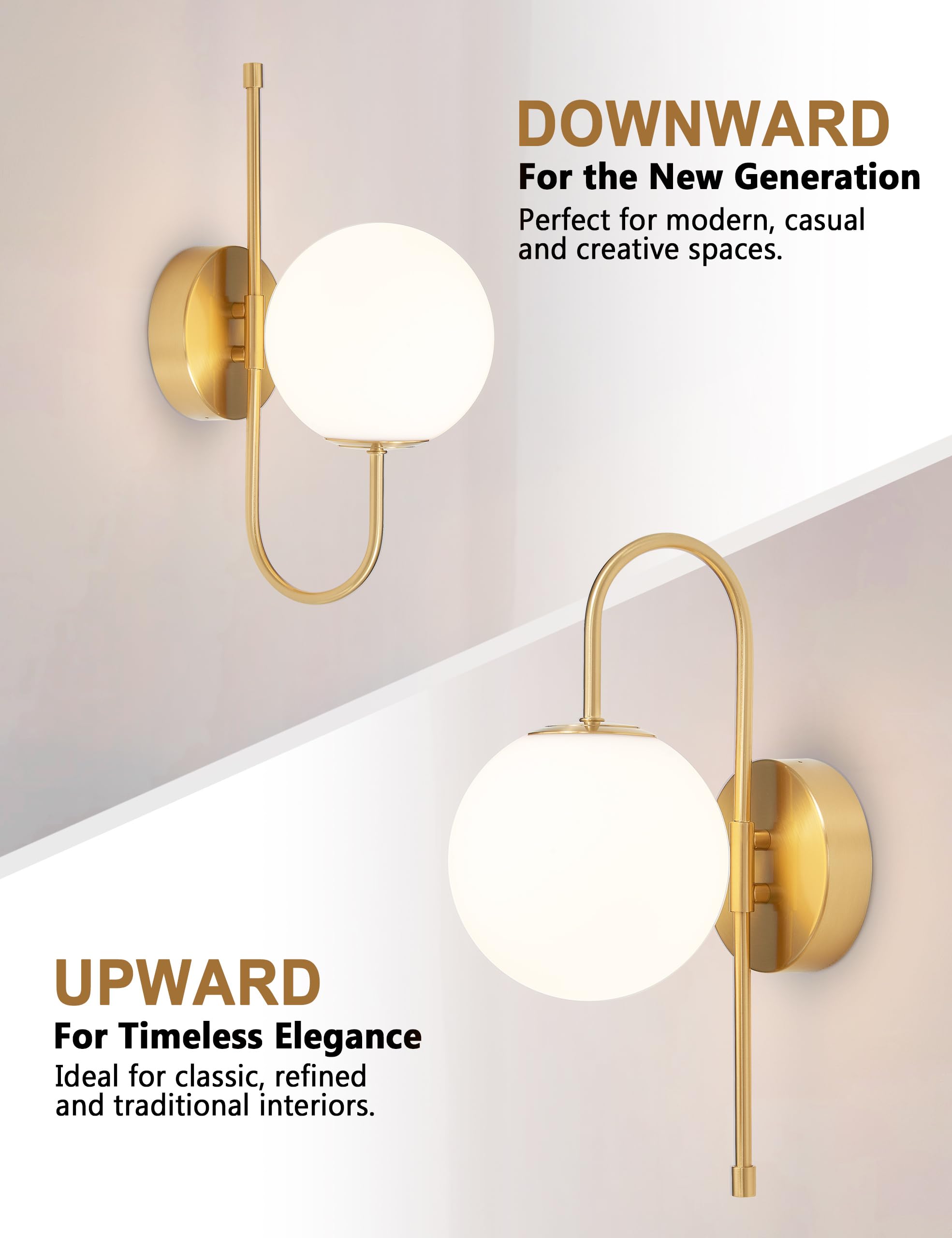 MSTETO night time ambiance with warm glow from gooseneck sconce