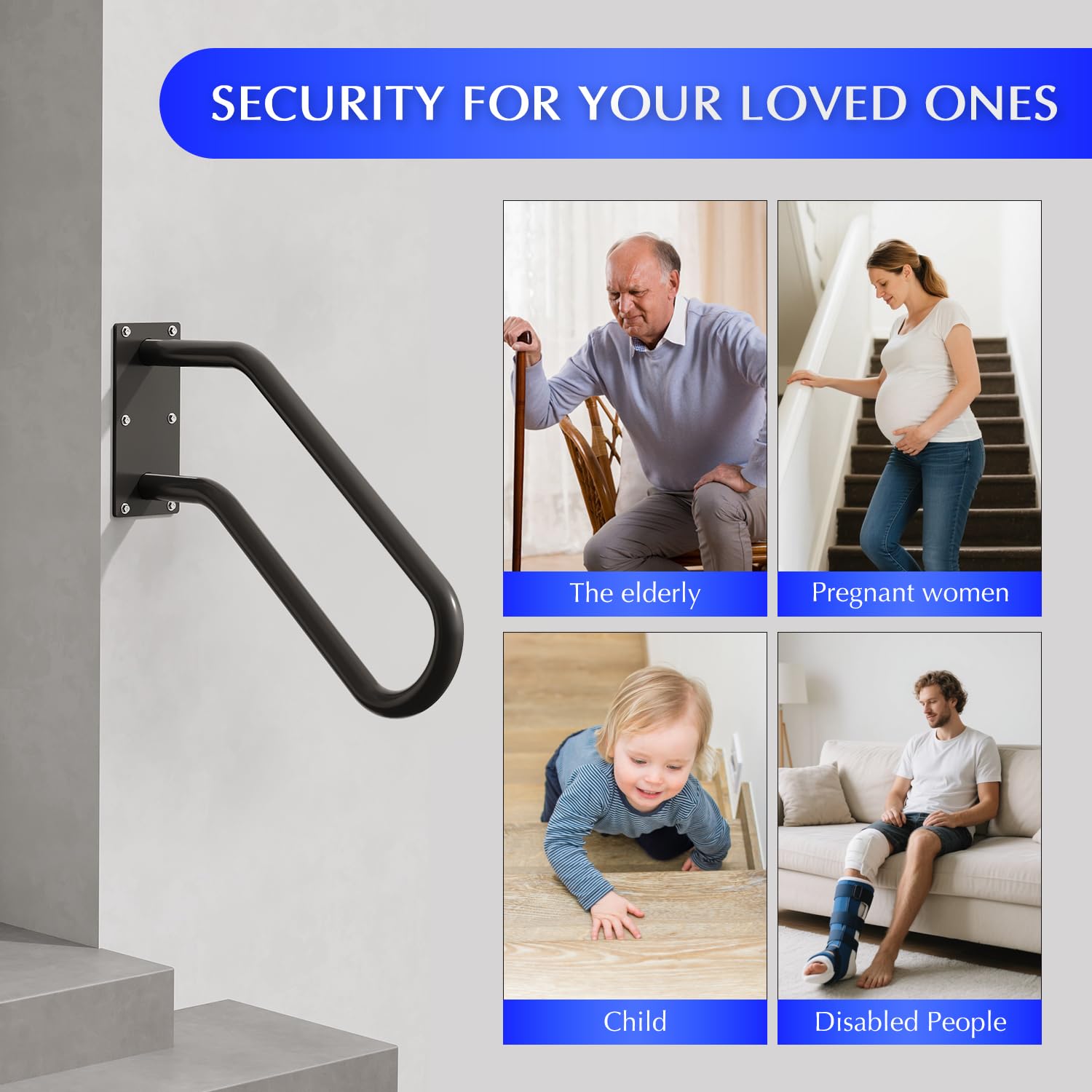 MSUMPTU black indoor-outdoor handrail blends with exteriors