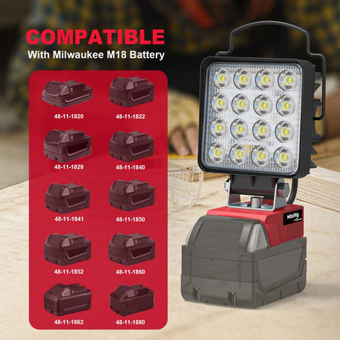 MtiolHig compact portable work light for on-the-go use.
