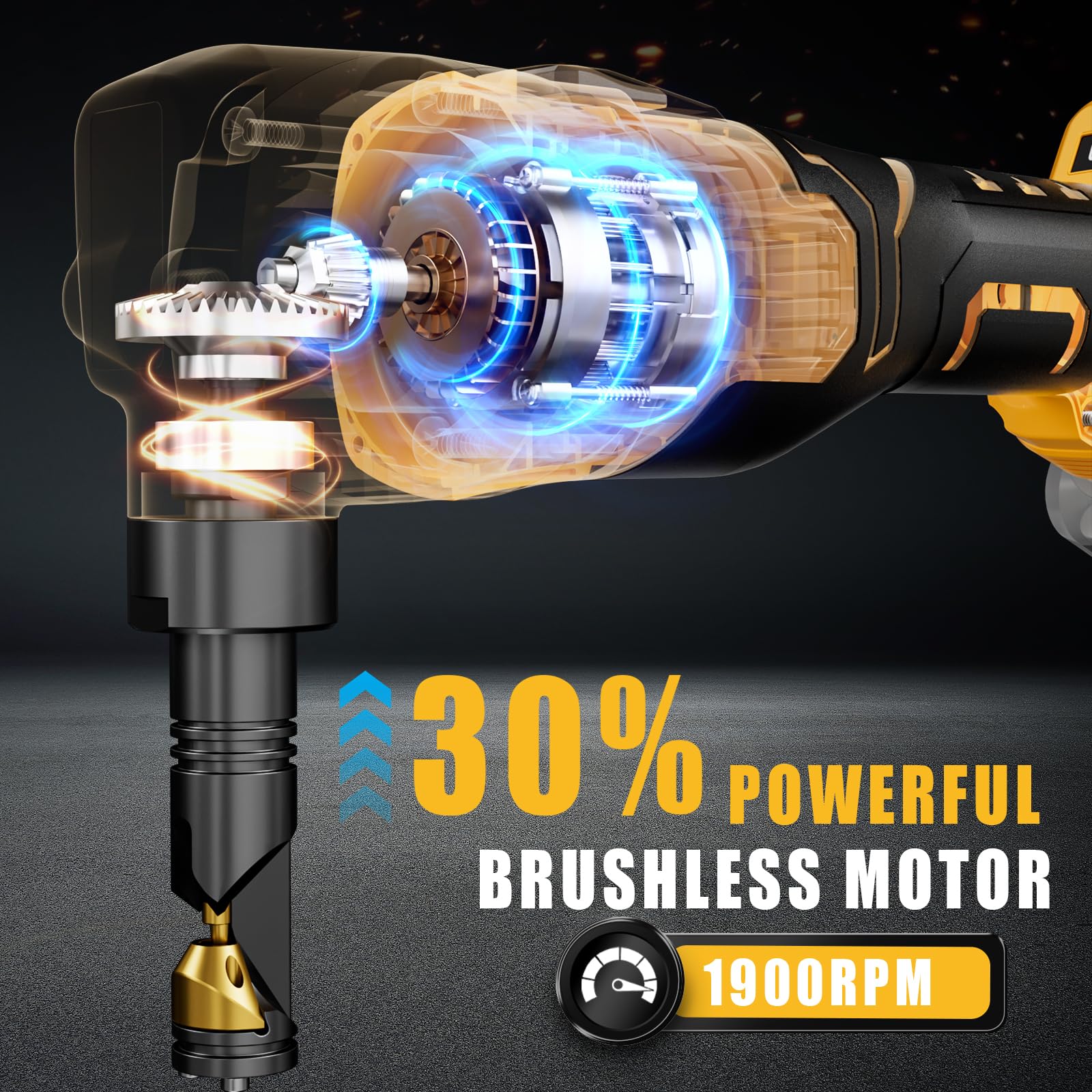 MtiolHig nibbler compatible with DeWalt 20V batteries for cordless use.