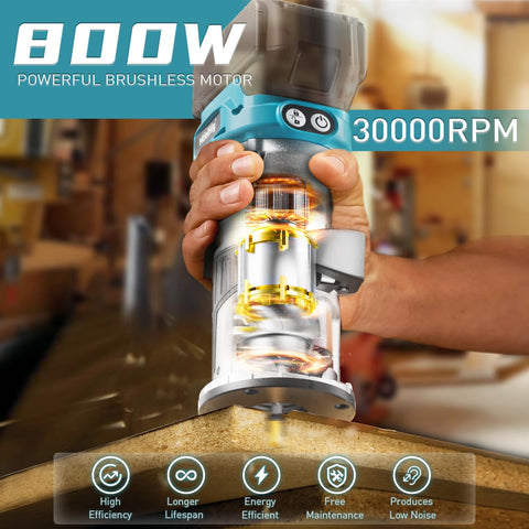 MtiolHig 6-speed variable control enables material-specific cuts and consistent results.