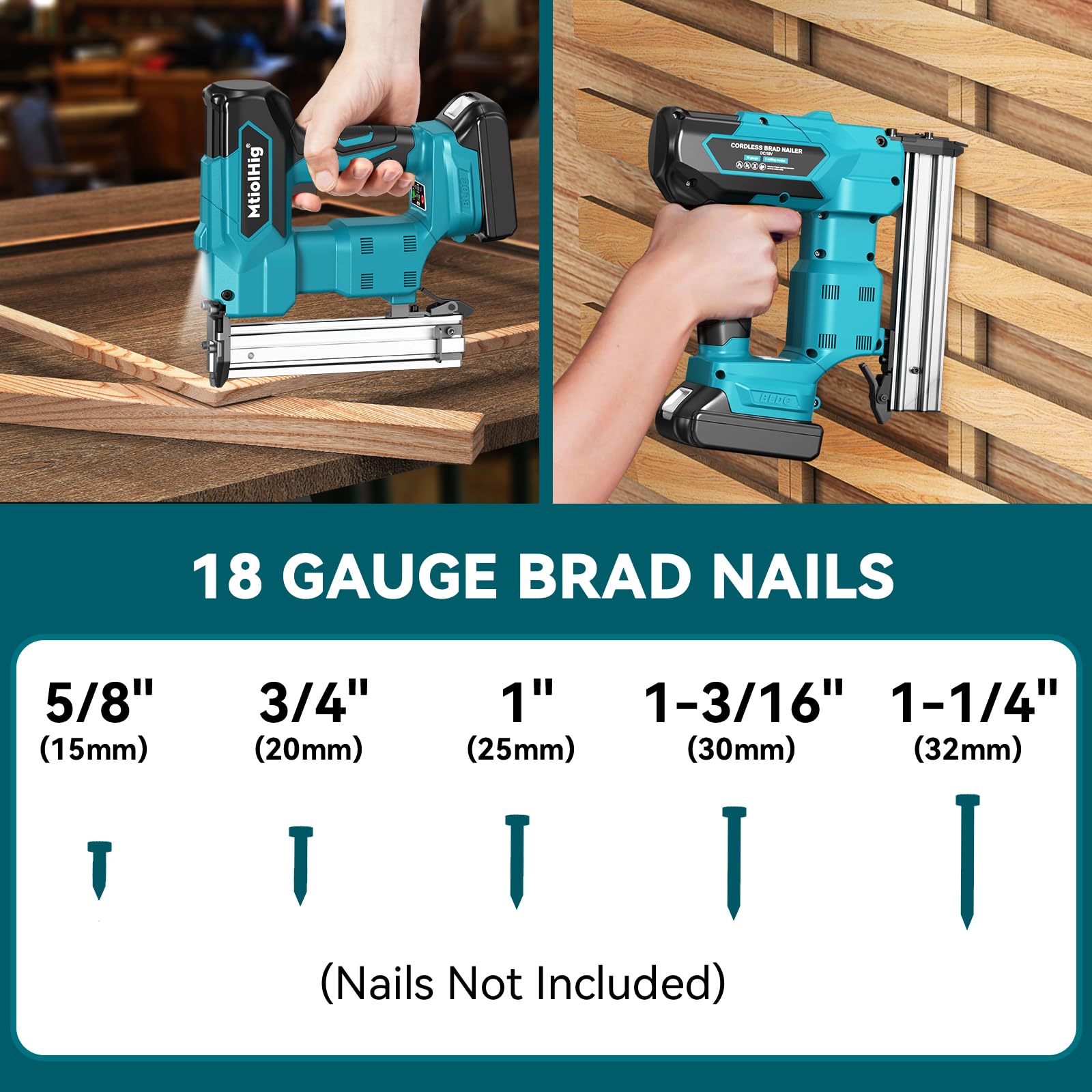 MtiolHig brad nailer ideal for woodworking and upholstery projects