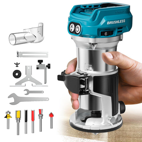 MtiolHig cordless compact router bare tool for portable routing precision.