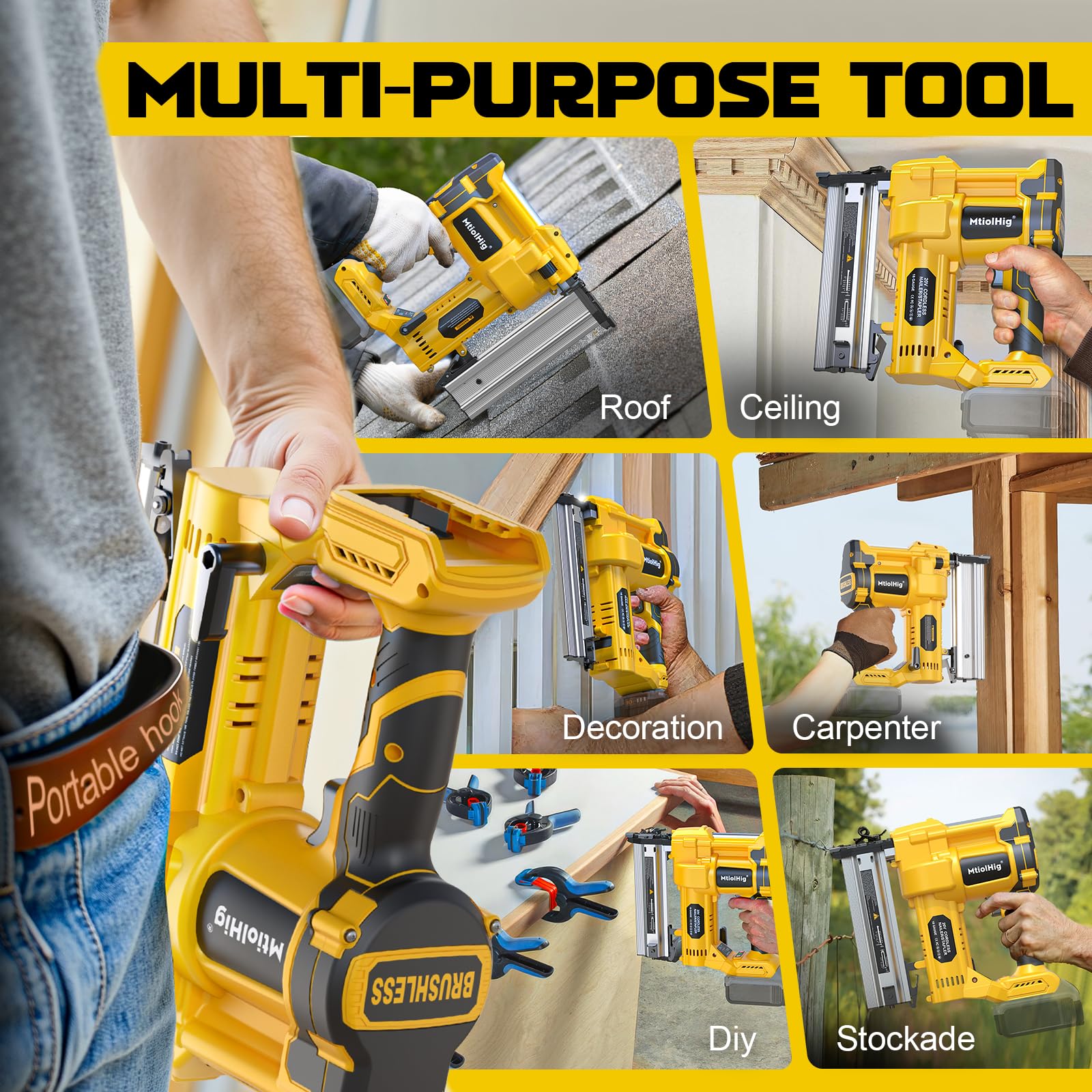 MtiolHig magazine with 100-nail capacity