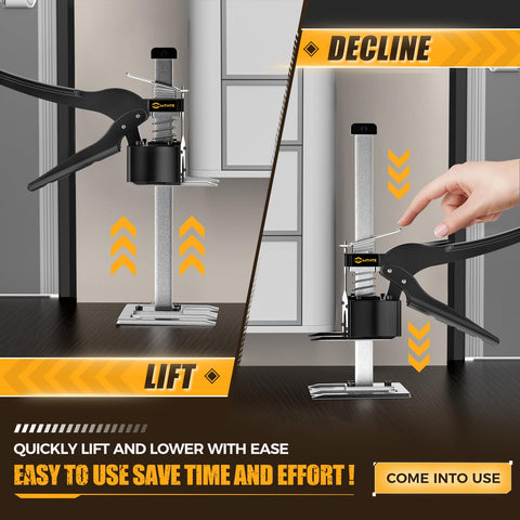 Mtnte multi-function tool for doors, drywall, tile, and cabinet lifts