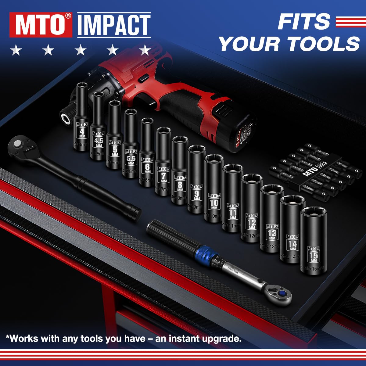 MTO EVA foam tray provides shock-absorbing protection and organized storage.