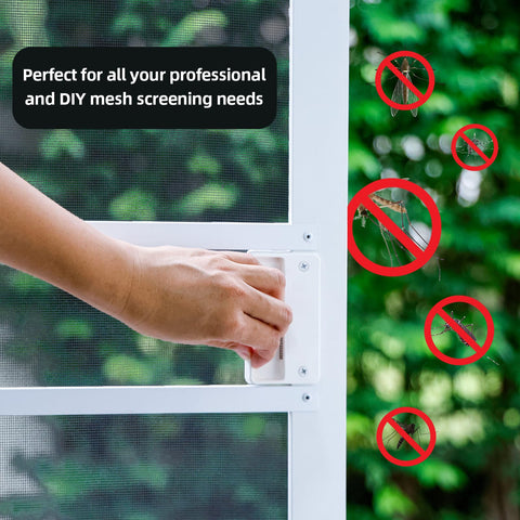 MTOUOCK 18x16 weave window mesh keeps debris out while air flows