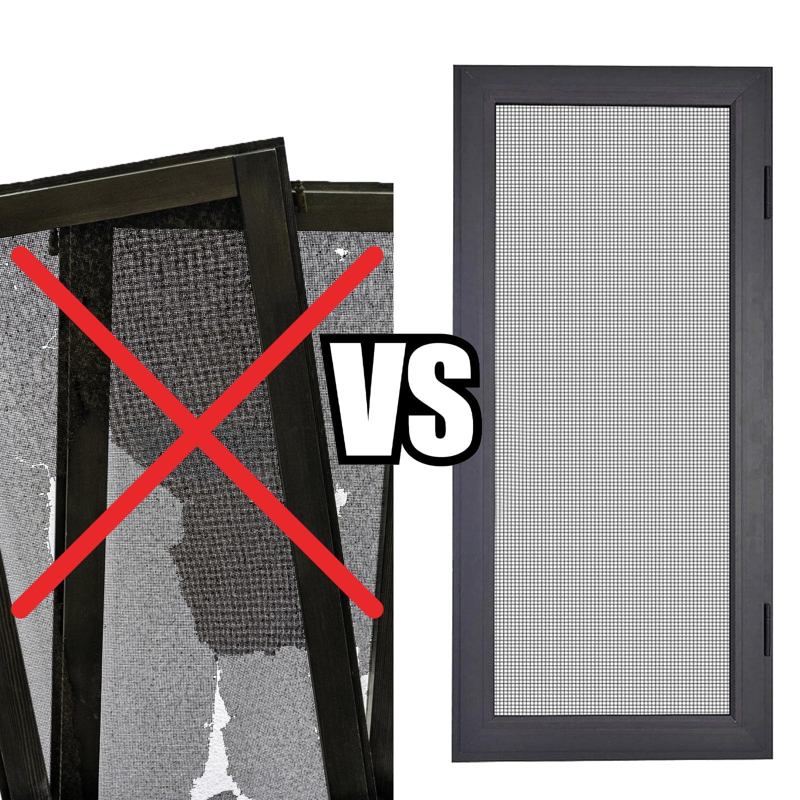 MTOUOCK corrosion-resistant fiberglass screen for long-lasting use