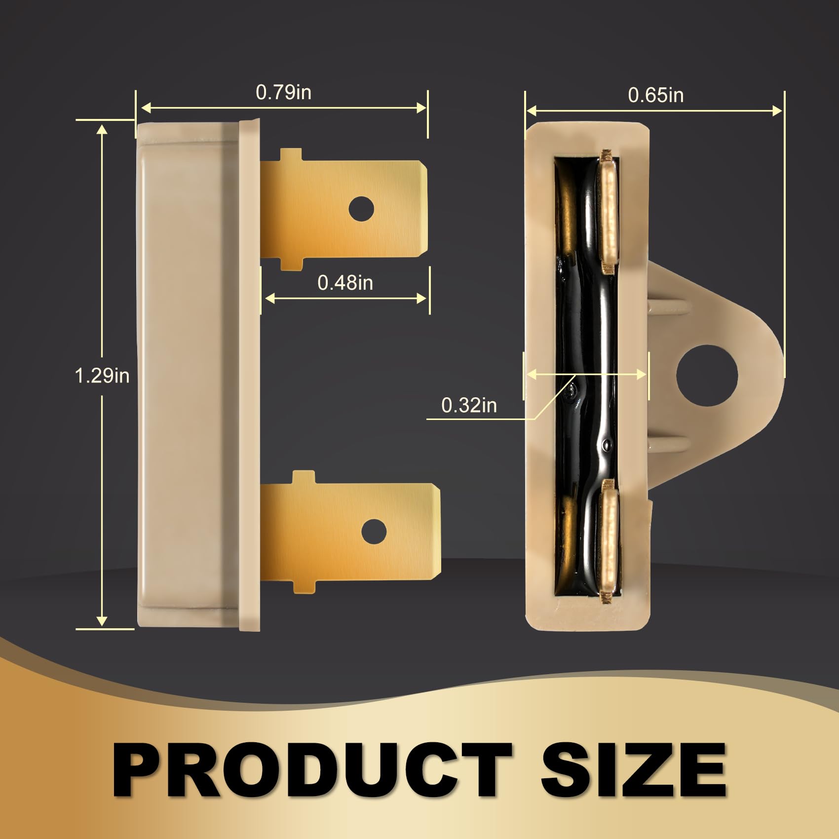 MTZUL WP3196548 front view fuse demonstrates compact, easy installation in compatible ovens