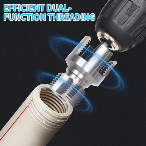 Muaoush 1in pipe threading with kit—smooth, accurate threads