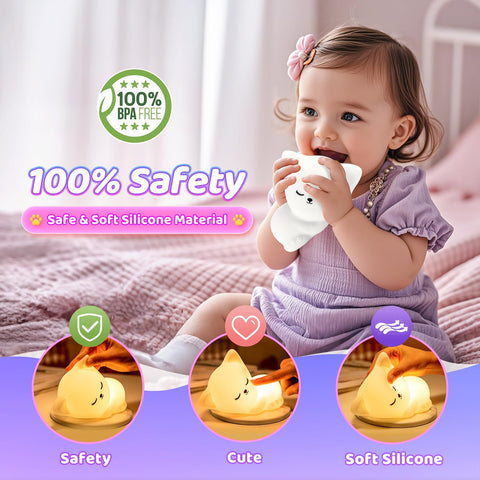 Mubarek cordless night light with long battery for mobility